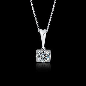 Three Hearts Pendant with a Moissanite Diamond